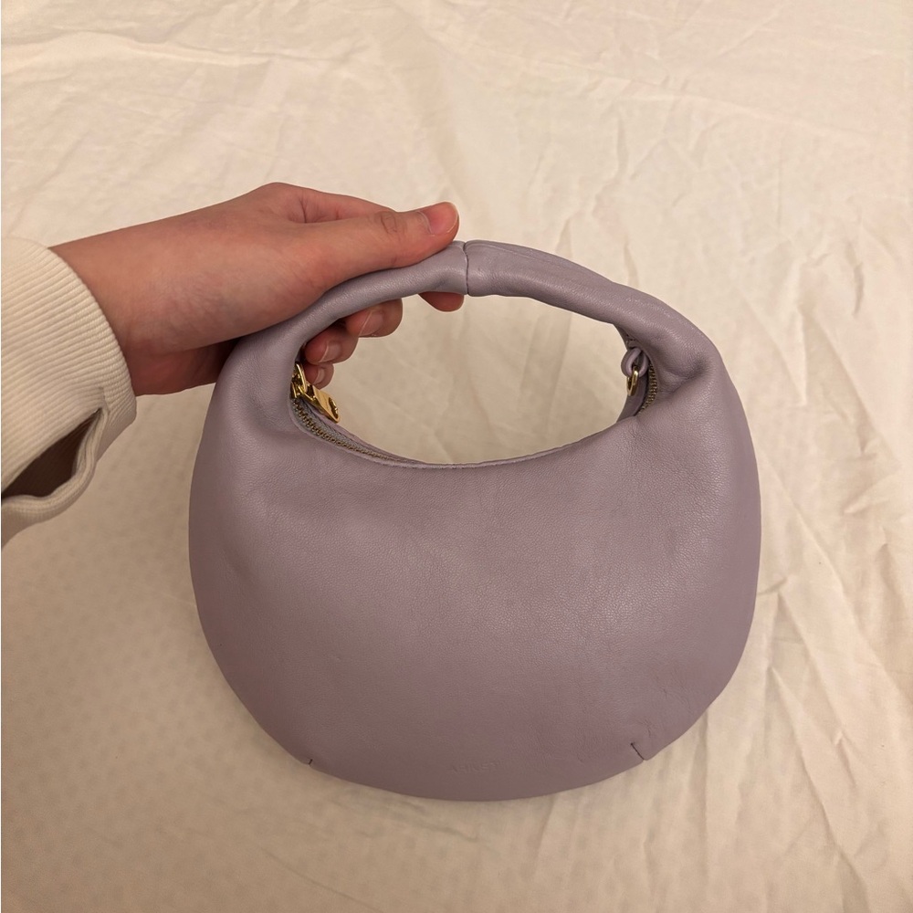 ARKET lilac rounded mini bag